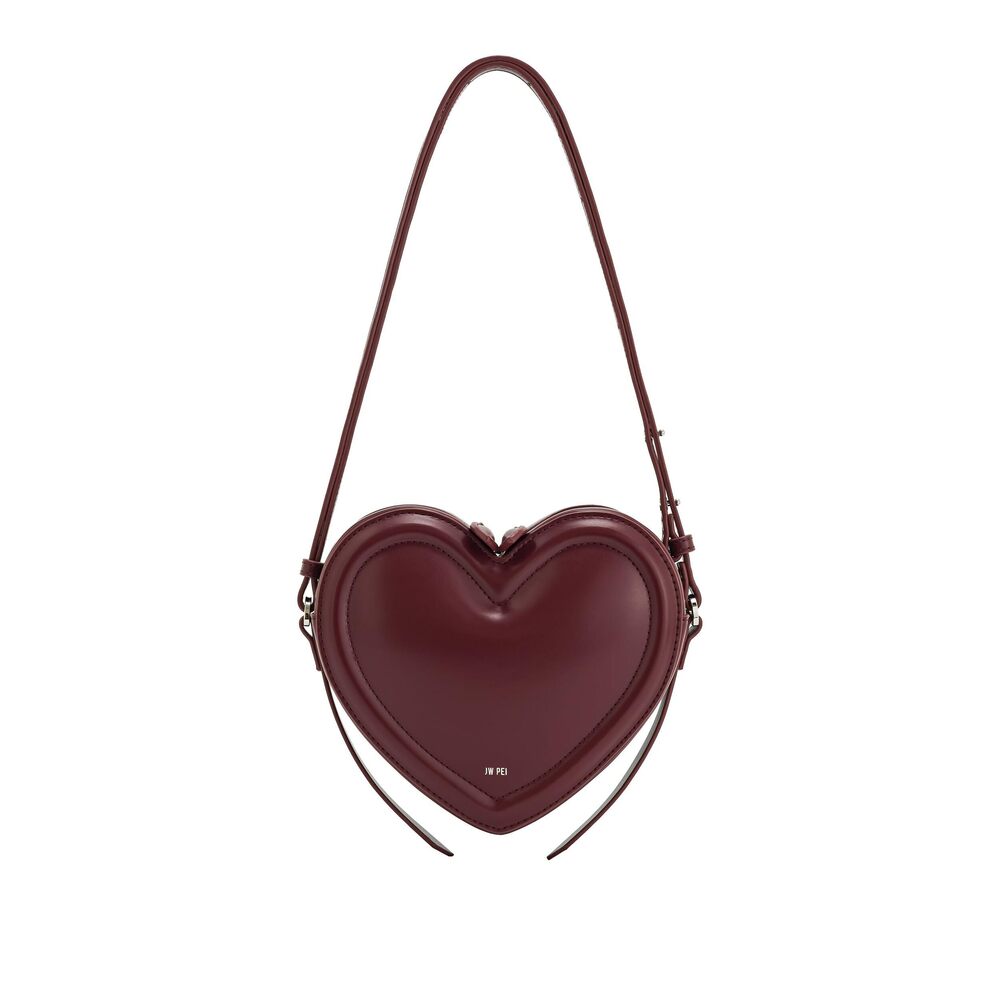 2105 Arlene Heart Shaped Bag - Claret